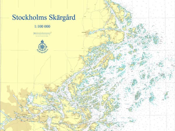 Karta över Stockholms Skärgård